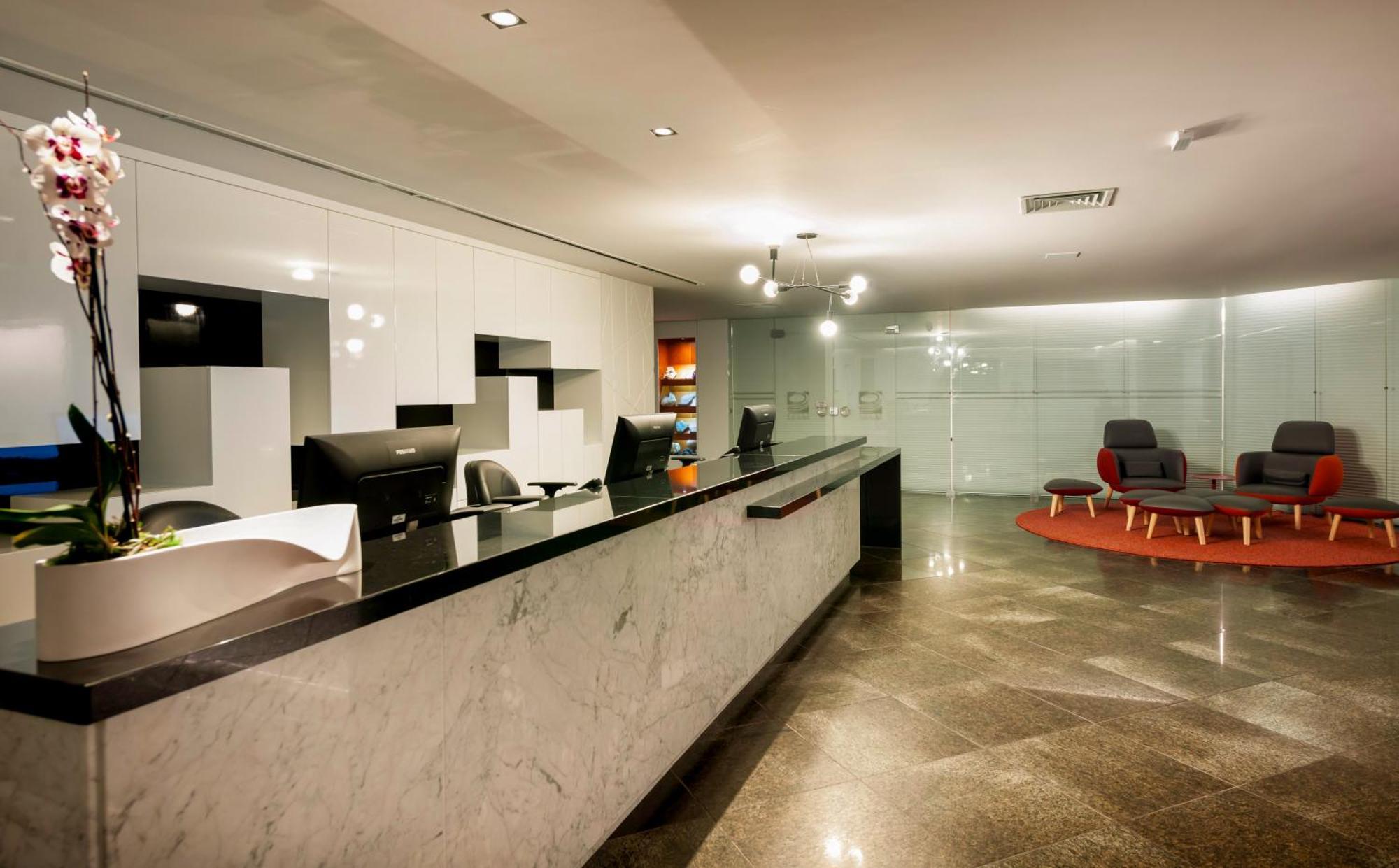 Hotel Senac Ilha Do Boi Vitória Buitenkant foto Reception area